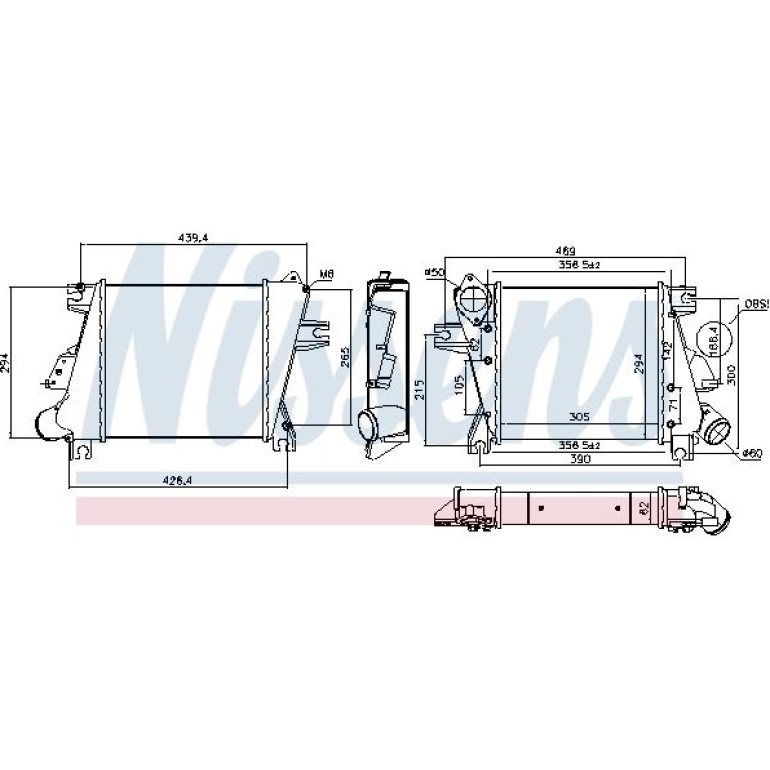 Ladeluftkühler PKW 96527 Ladeluftkühler PKW 96527