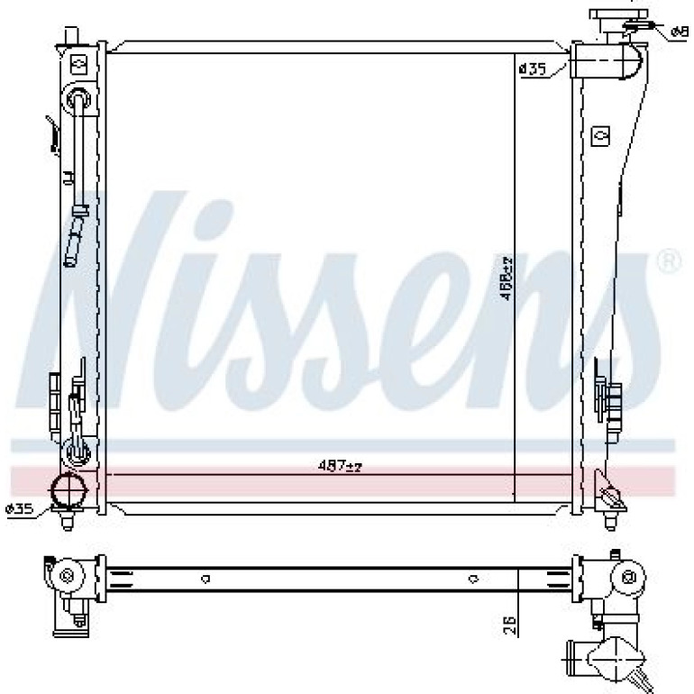 Wasserkühler PKW 67552 Wasserkühler PKW 67552