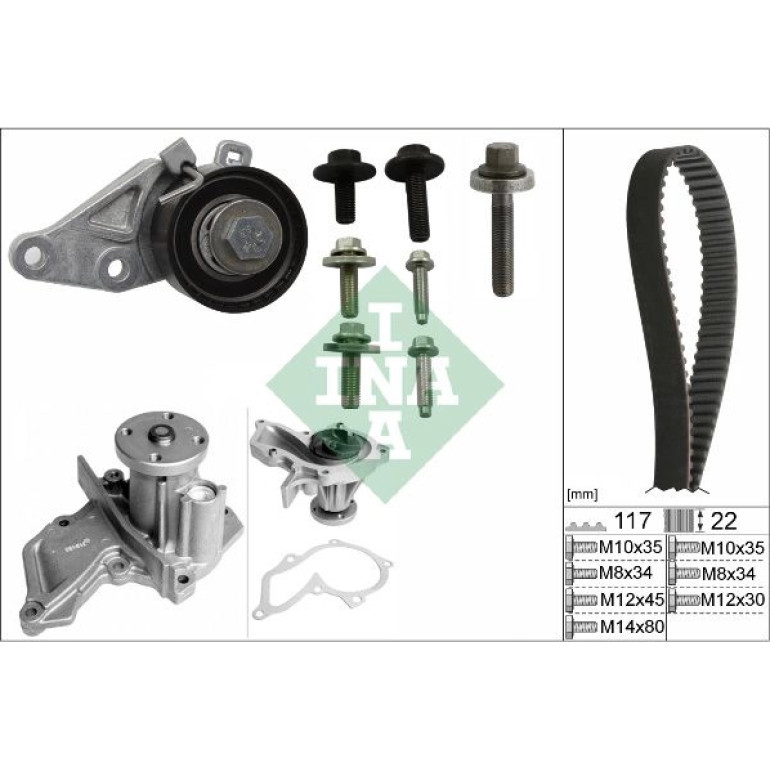 Wasserpumpe + Zahnriemensatz 530 0140 30 Wasserpumpe + Zahnriemensatz 530 0140 30