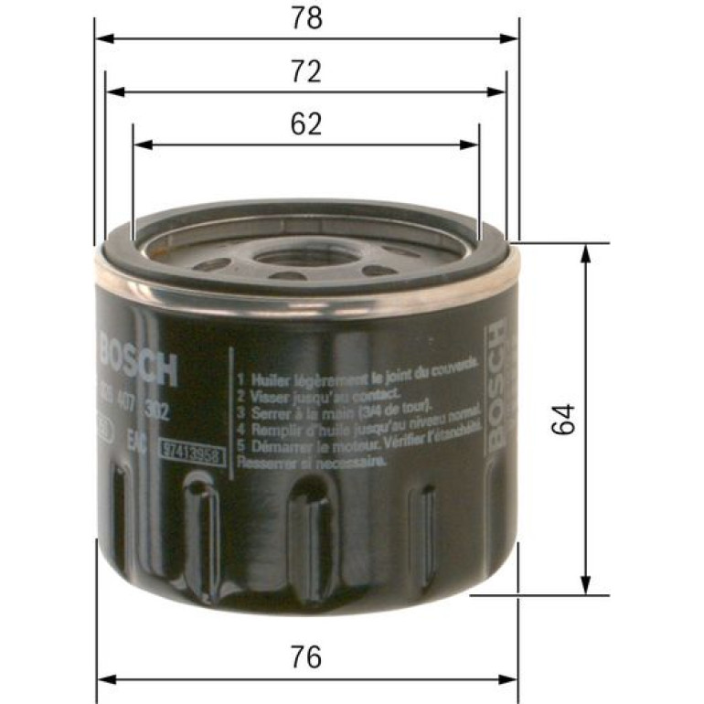 Ölfilter F 026 407 302 Ölfilter F 026 407 302