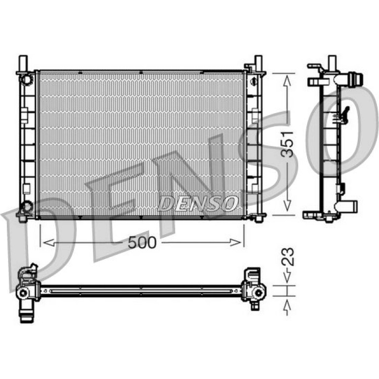 DENSO Motorkühler DRM10046 DENSO Motorkühler DRM10046
