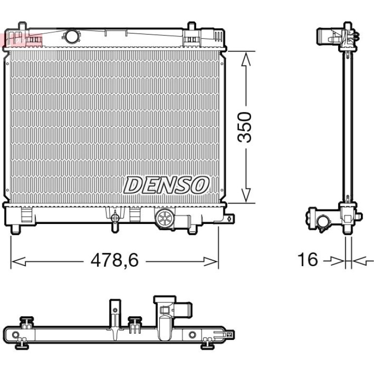 DENSO Kühler, Motorkühlung DRM50137 DENSO Kühler, Motorkühlung DRM50137