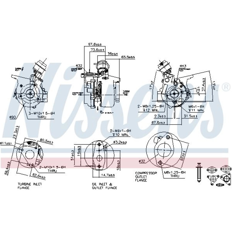 NISSENS Turbolader 93150 NISSENS Turbolader 93150