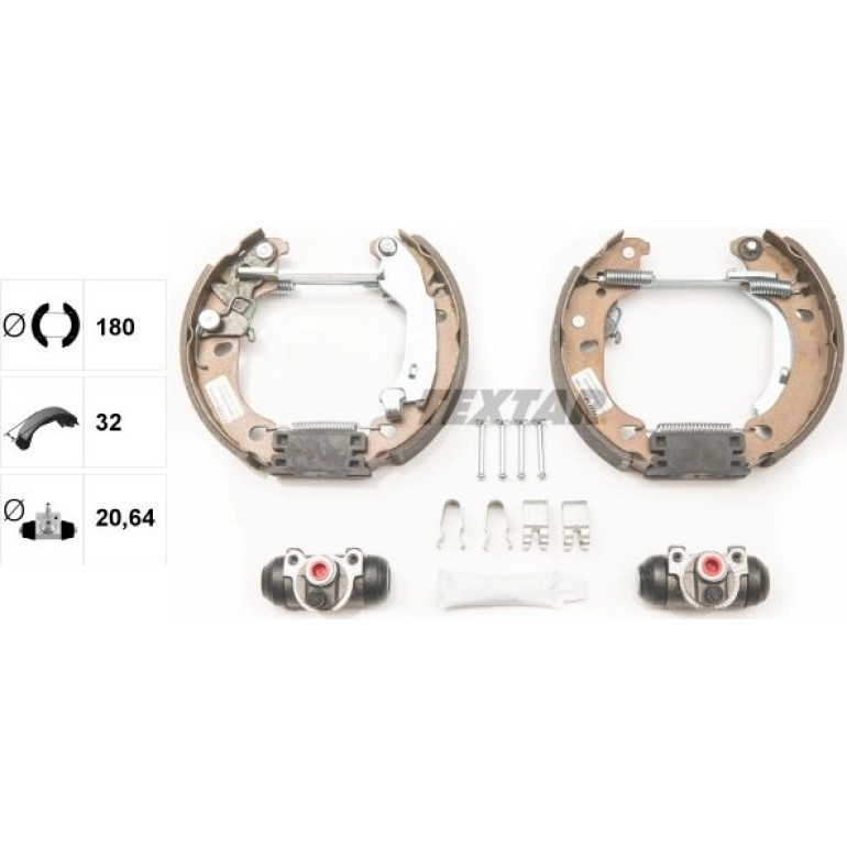 Satz Bremsbacken Fiat 500 1.2, 1.3D Multijet 10.07- (180X32) 84061000 Satz Bremsbacken Fiat 500 1.2, 1.3D Multijet 10.07- (180X32) 84061000