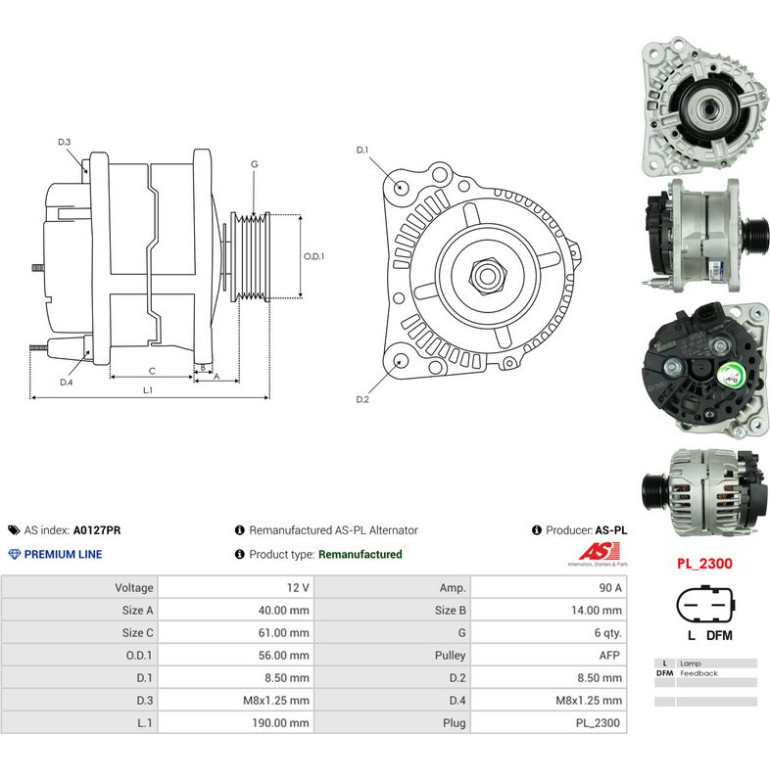 AS-PL Generator A0127PR AS-PL Generator A0127PR