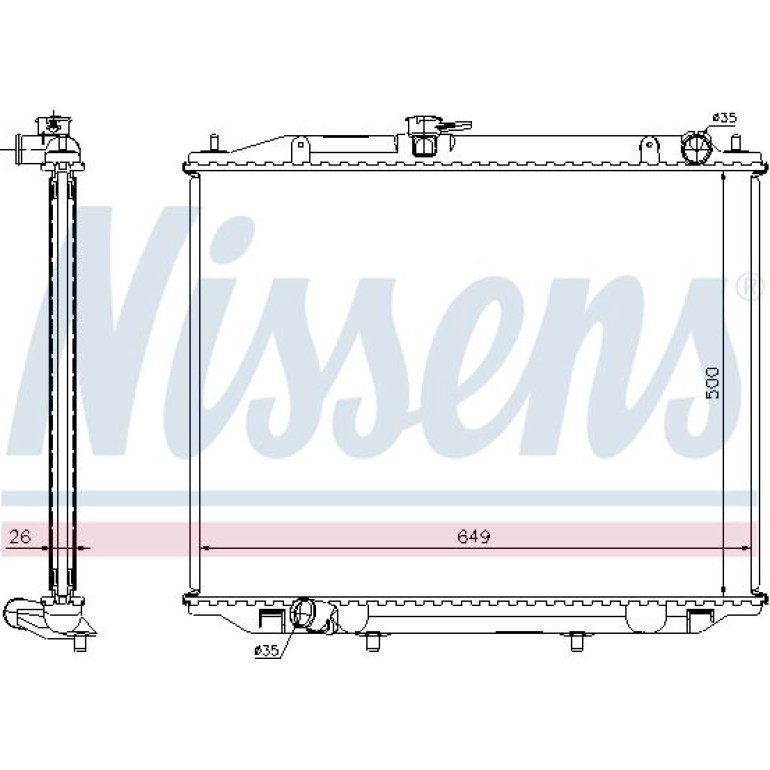 Wasserkühler PKW 68706A Wasserkühler PKW 68706A