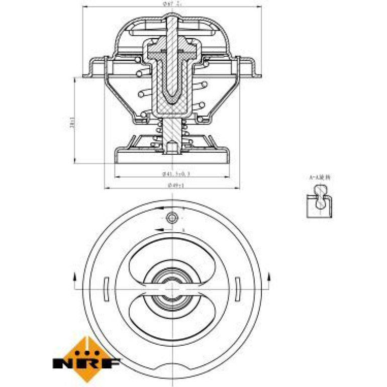 Thermostat, Kühlmittel 725068 Thermostat, Kühlmittel 725068