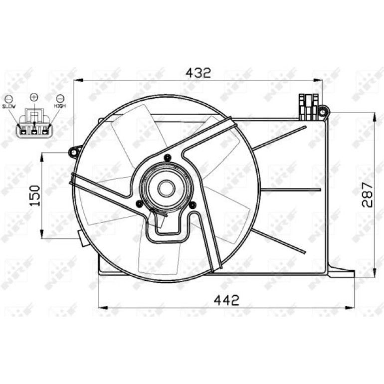 Lüfter Motorkühlung 47459 Lüfter Motorkühlung 47459