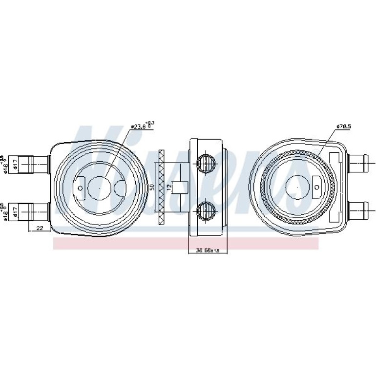 Ölkühler PKW 90780 Ölkühler PKW 90780