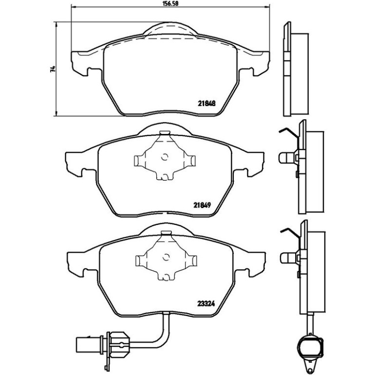 BREMBO Bremsklötze VA P 85 060