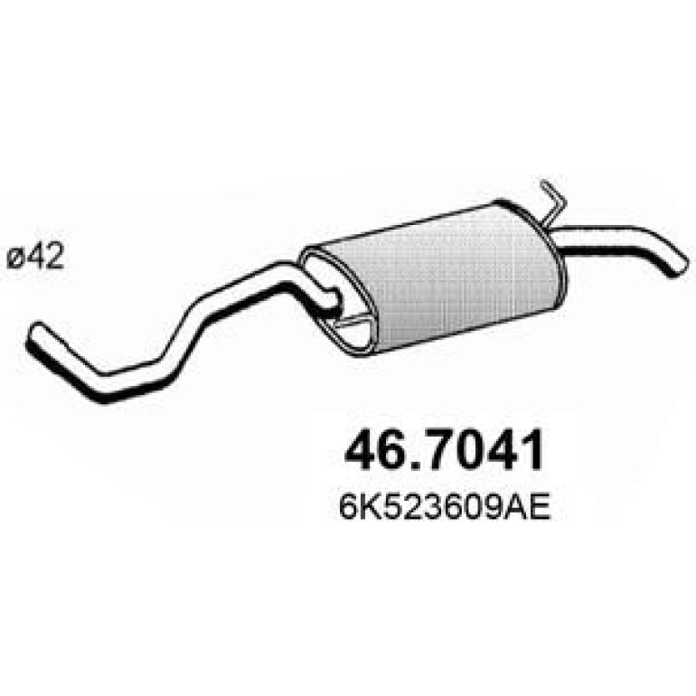 ASSO Endschalldämpfer 46.7041