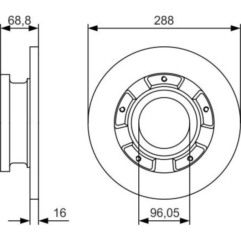 Bremsscheibe 0 986 479 A50 Bremsscheibe 0 986 479 A50