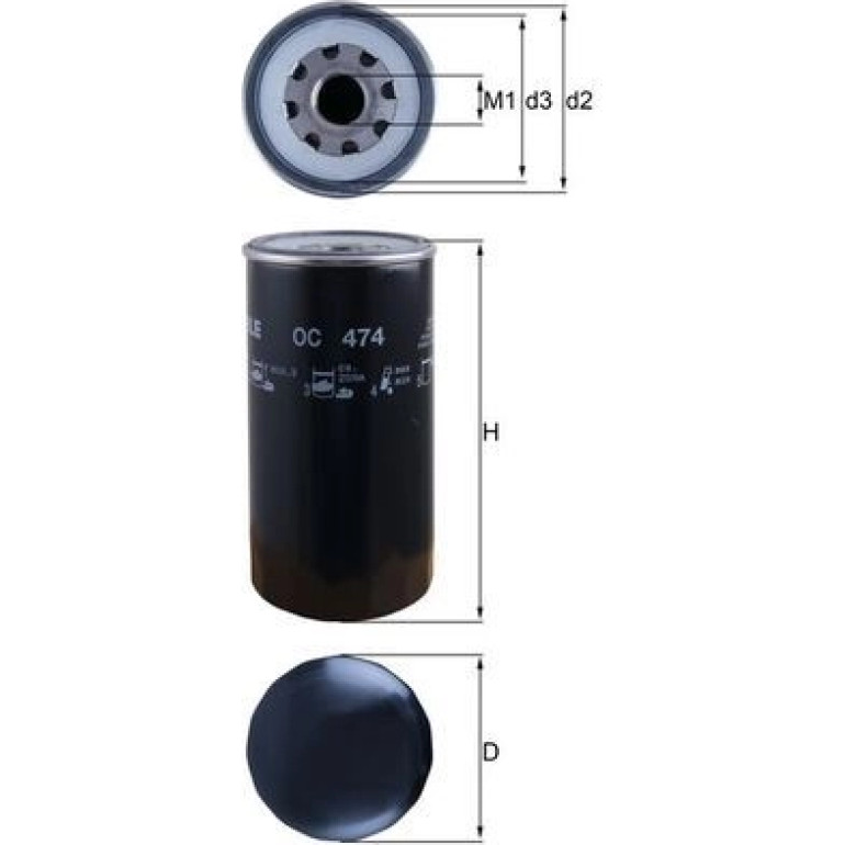 MAHLE Ölfilter OC 474 MAHLE Ölfilter OC 474