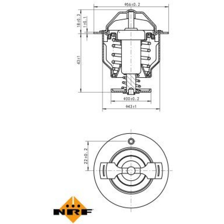 Thermostat, Kühlmittel 725119 Thermostat, Kühlmittel 725119