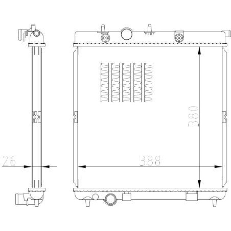 NRF Kühler 550016 NRF Kühler 550016