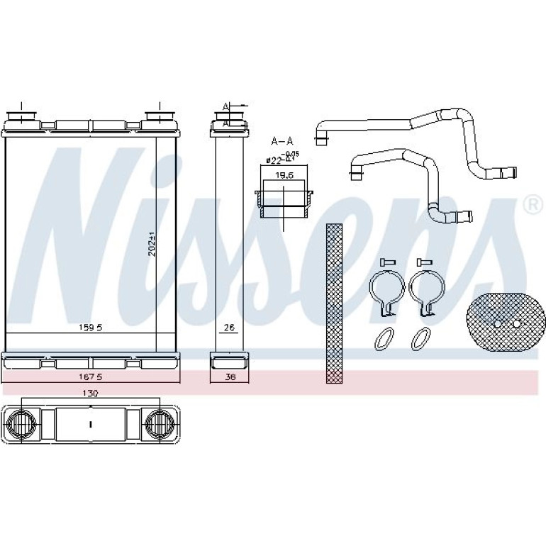Heizkühler PKW 707203 Heizkühler PKW 707203