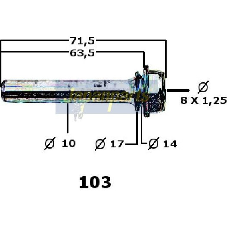 Japanparts Reparatursatz, Bremssattel KZ-103 Japanparts Reparatursatz, Bremssattel KZ-103