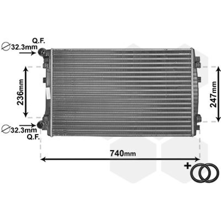 VAN WEZEL Kühler, Motorkühlung 58002338 VAN WEZEL Kühler, Motorkühlung 58002338