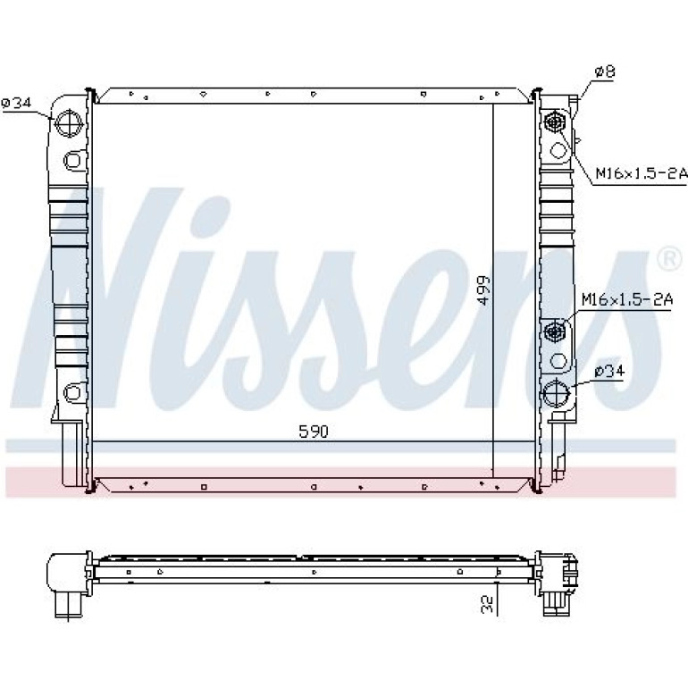 Wasserkühler PKW 65530A Wasserkühler PKW 65530A