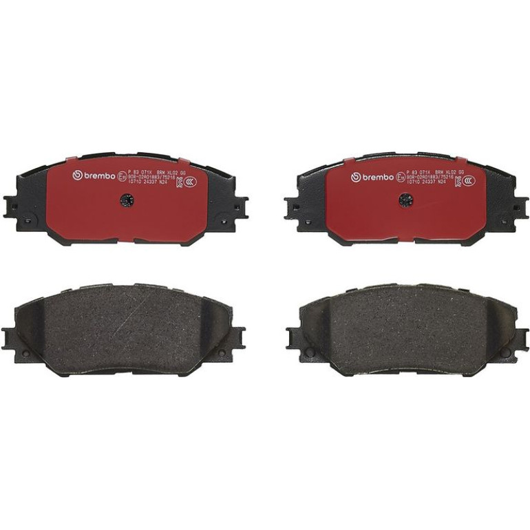 BREMBO Bremsklötze Xtra VA P 83 071X BREMBO Bremsklötze Xtra VA P 83 071X