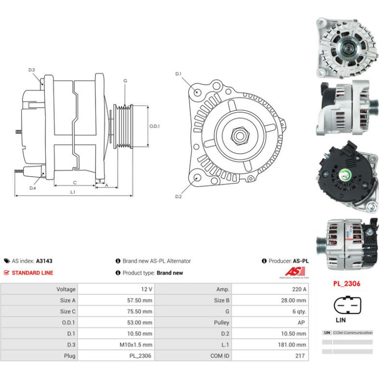 Generator A3143 Generator A3143