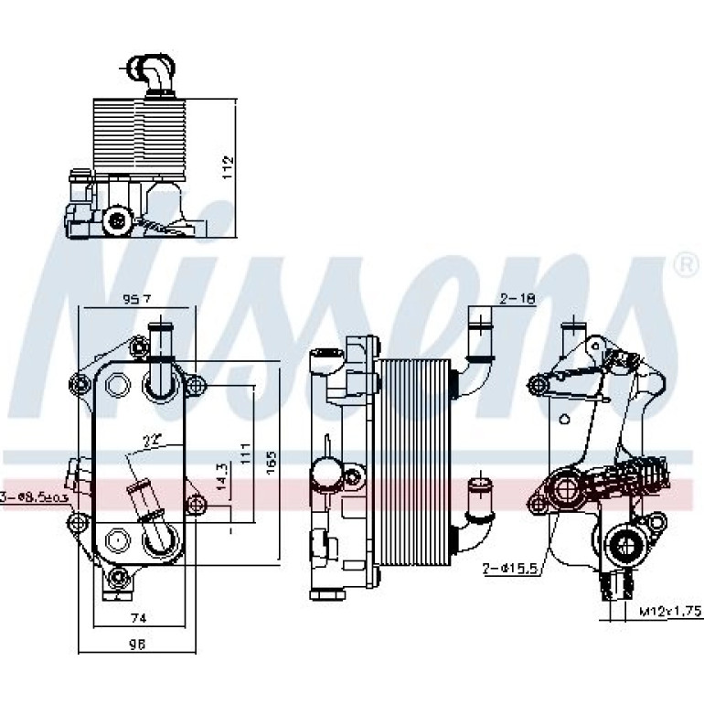 Ölkühler PKW 91182 Ölkühler PKW 91182