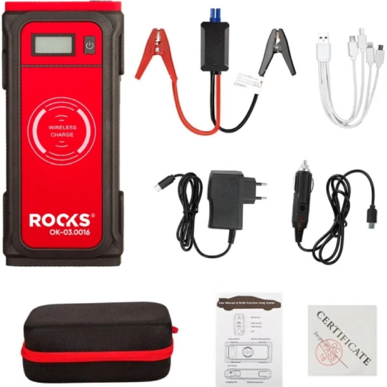 ROOKS Mini-Booster Wireless 12V, 850A – Kabellose Starthilfe ROOKS Mini-Booster Wireless 12V, 850A – Kabellose Starthilfe
