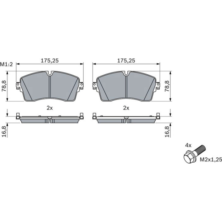 Bremsbelag 0 986 424 871 Bremsbelag 0 986 424 871