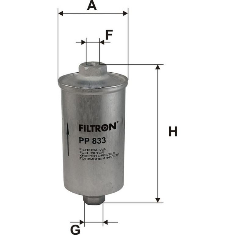 FILTRON Kraftstofffilter PP 833 FILTRON Kraftstofffilter PP 833