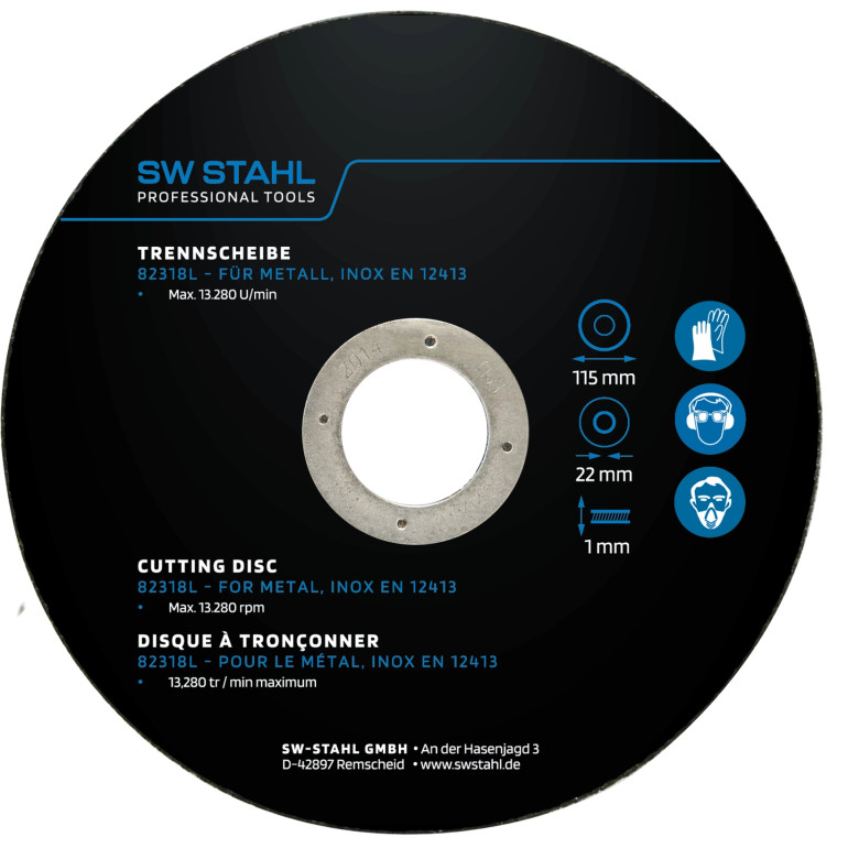 SW-Stahl Trennscheibe Dm 115 mm 10 tlg 82318L SW-Stahl Trennscheibe Dm 115 mm 10 tlg 82318L