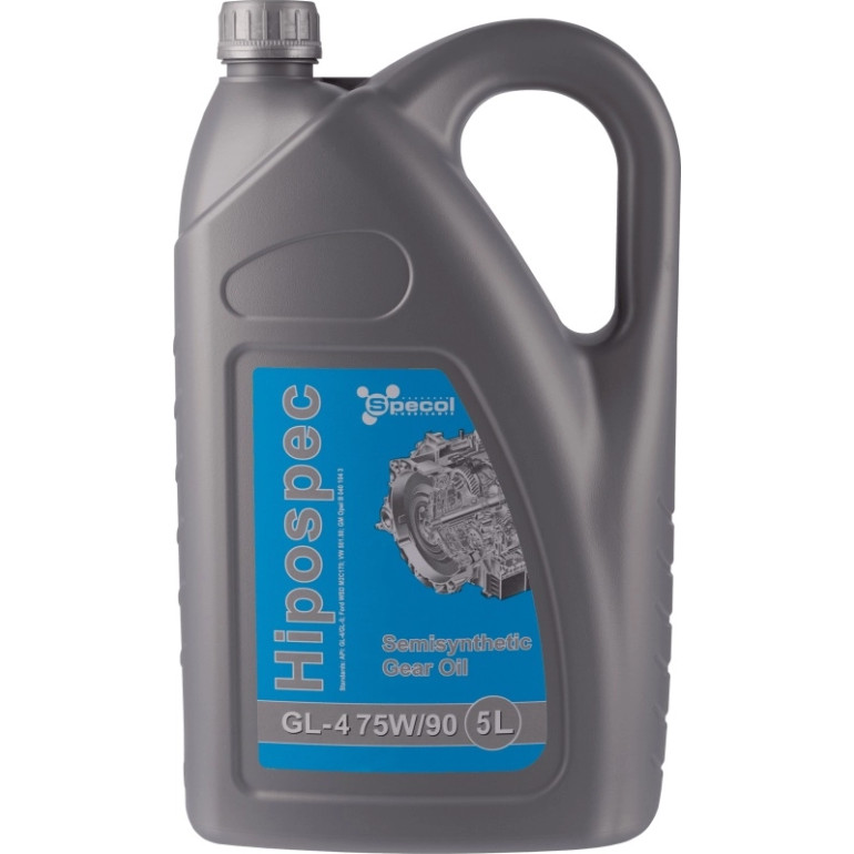 Specol Oil 75W90 5L Hipospec / Gl4 / Pà Synt. / Ford Wsd M2C 175 / 501,50 / Gm Opel B 040 104 3 104017 Specol Oil 75W90 5L Hipospec / Gl4 / Pà Synt. / Ford Wsd M2C 175 / 501,50 / Gm Opel B 040 104 3 104017