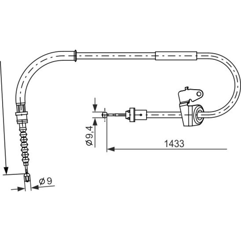 GCH2635 Handbremsseil li 1987482231 GCH2635 Handbremsseil li 1987482231