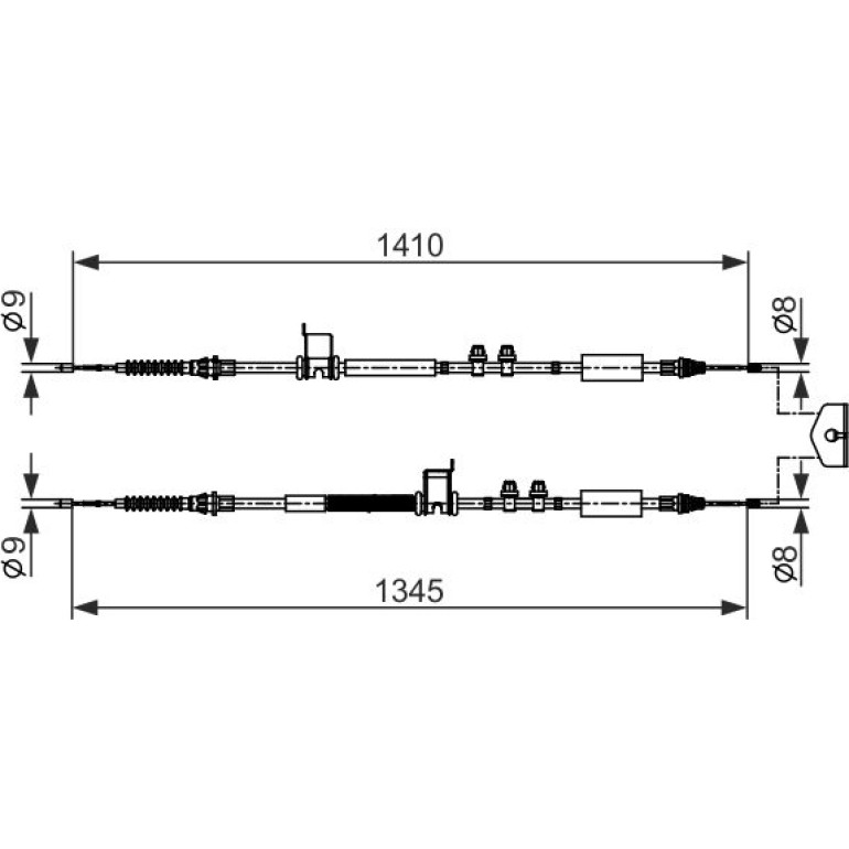 Handbremsseil 1987482560 Handbremsseil 1987482560