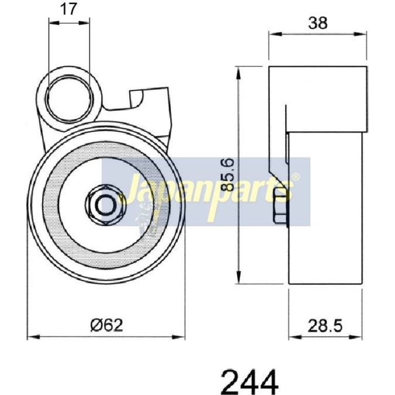 Riemenspanner, Zahnriemen BE-244 Riemenspanner, Zahnriemen BE-244