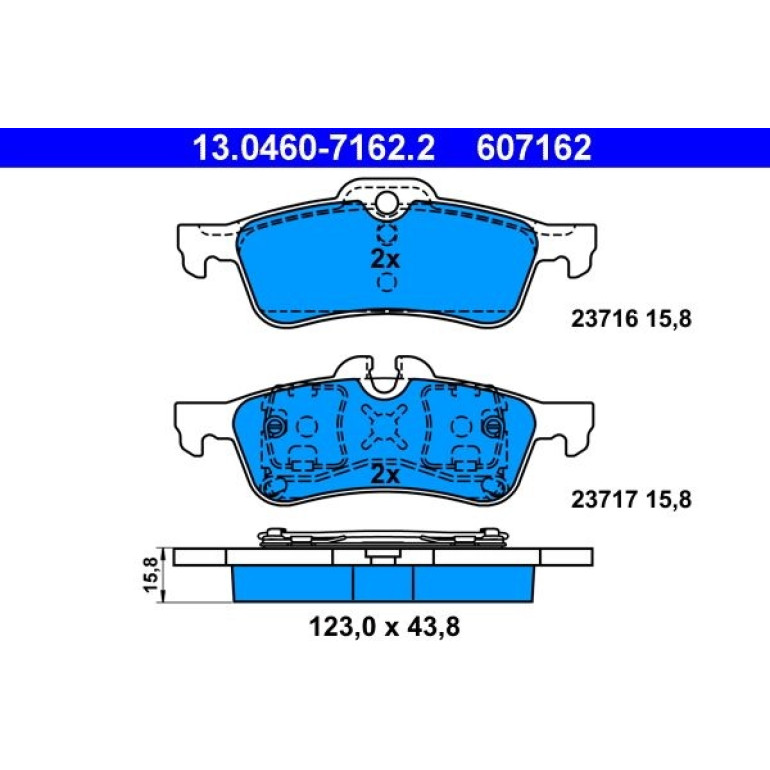 Bremsbelagsatz Mini T. Cooper/One 01-07 13.0460-7162.2