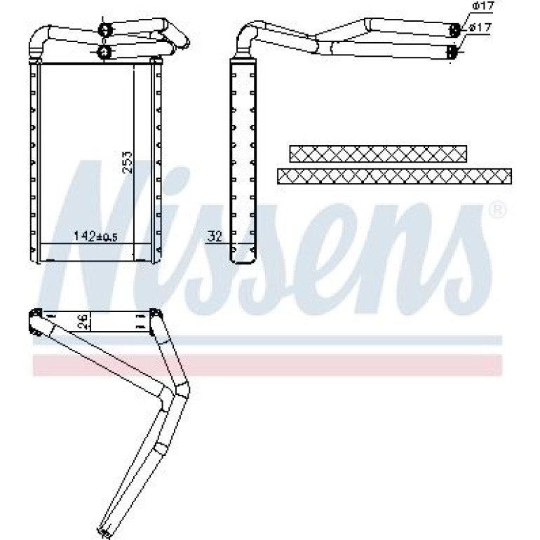 Heizkühler PKW 707177 Heizkühler PKW 707177