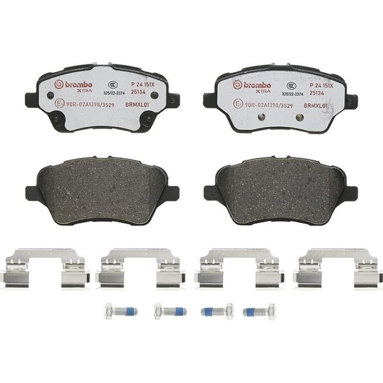BREMBO Bremsklötze VA P 24 151X BREMBO Bremsklötze VA P 24 151X