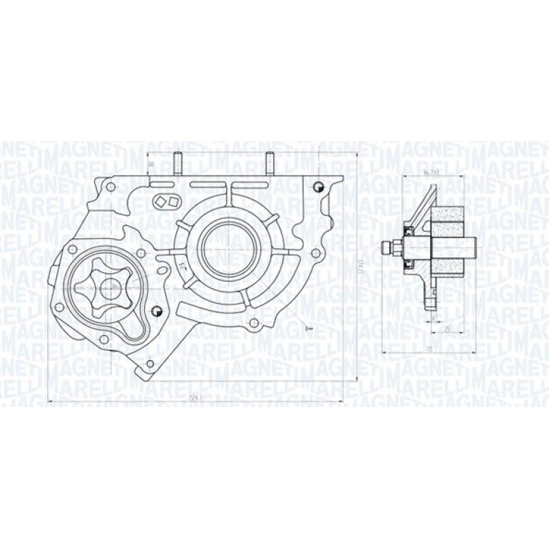 MAGNETI MARELLI Ölpumpe 351516000003 MAGNETI MARELLI Ölpumpe 351516000003