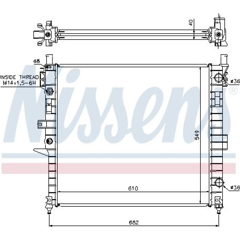 Wasserkühler PKW 62787A Wasserkühler PKW 62787A