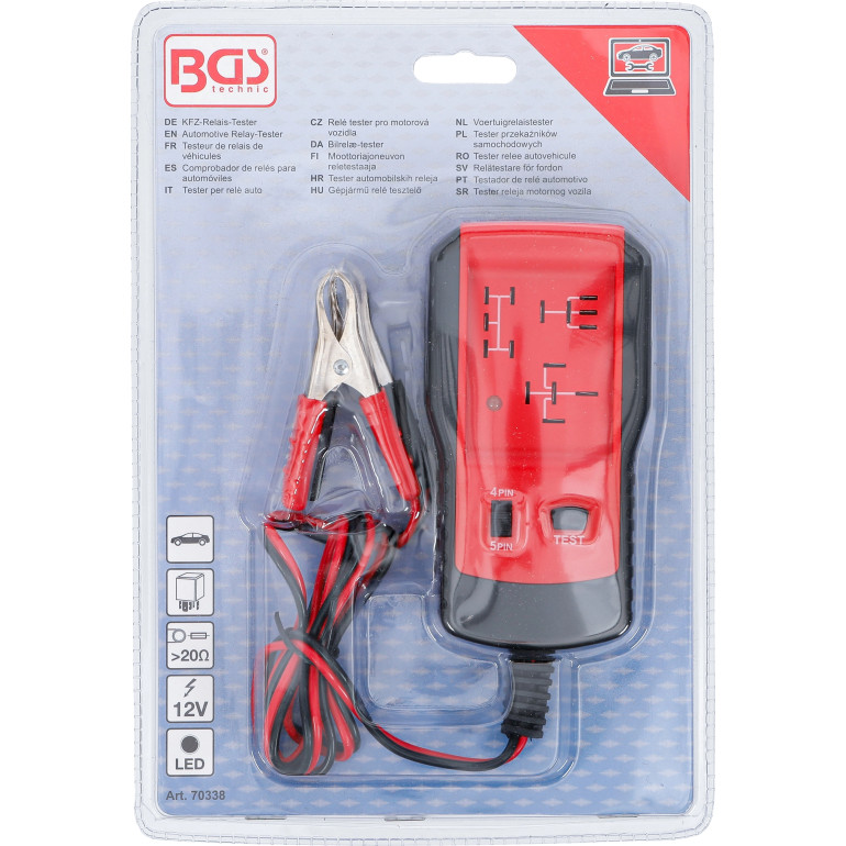 BGS KFZ-Relais-Tester 12V 70338
