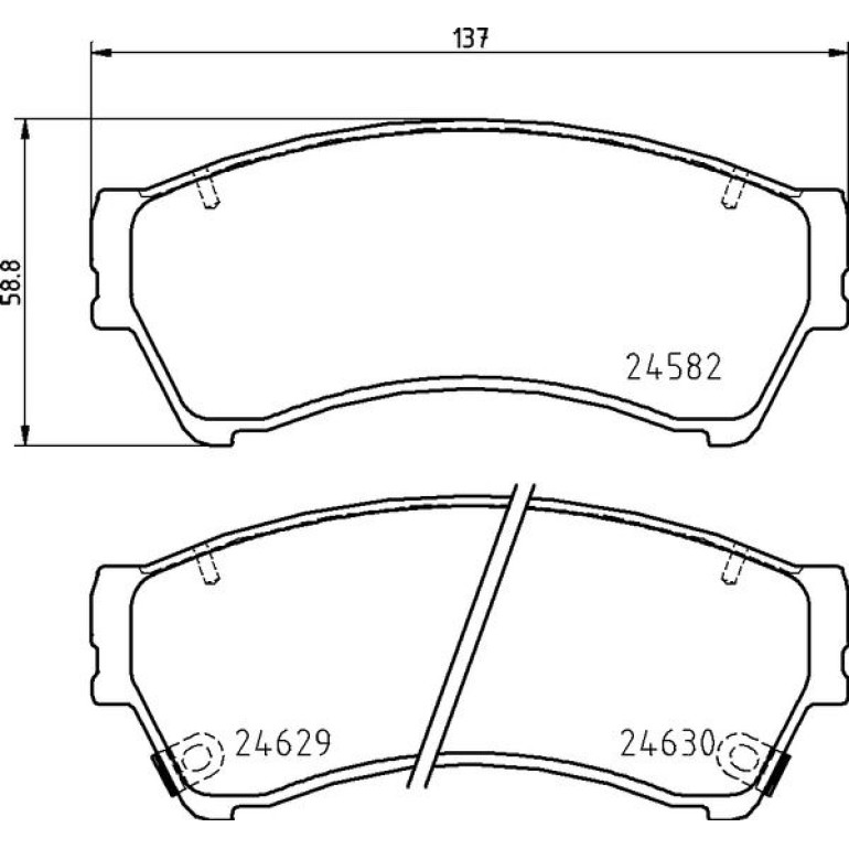BREMBO Bremsklötze VA P 49 060 BREMBO Bremsklötze VA P 49 060