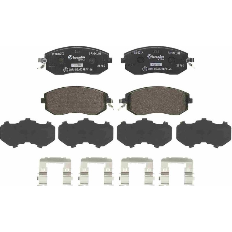 BREMBO Bremsklötze Xtra VA P 78 021X BREMBO Bremsklötze Xtra VA P 78 021X