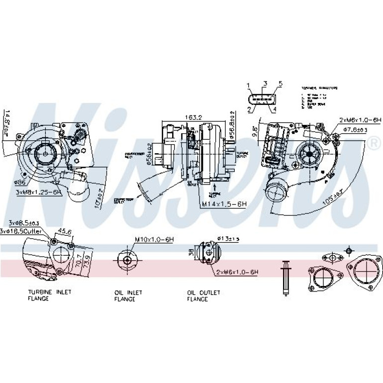 NISSENS Turbolader 93534 NISSENS Turbolader 93534