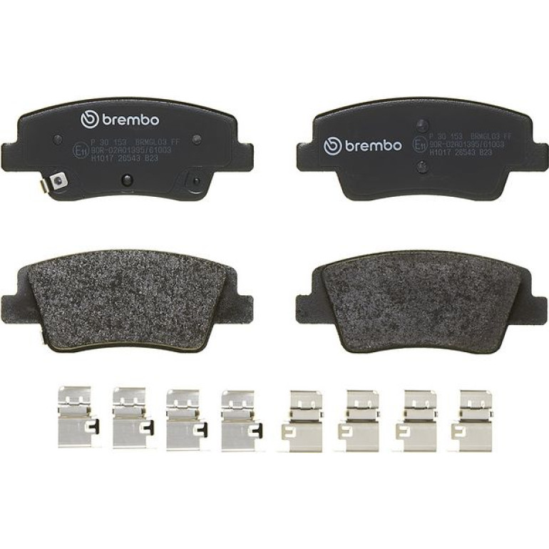 BREMBO Bremsbelagsatz, Scheibenbremse P 30 153 BREMBO Bremsbelagsatz, Scheibenbremse P 30 153