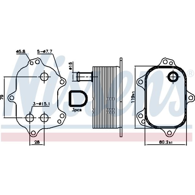 Ölkühler PKW 90960 Ölkühler PKW 90960
