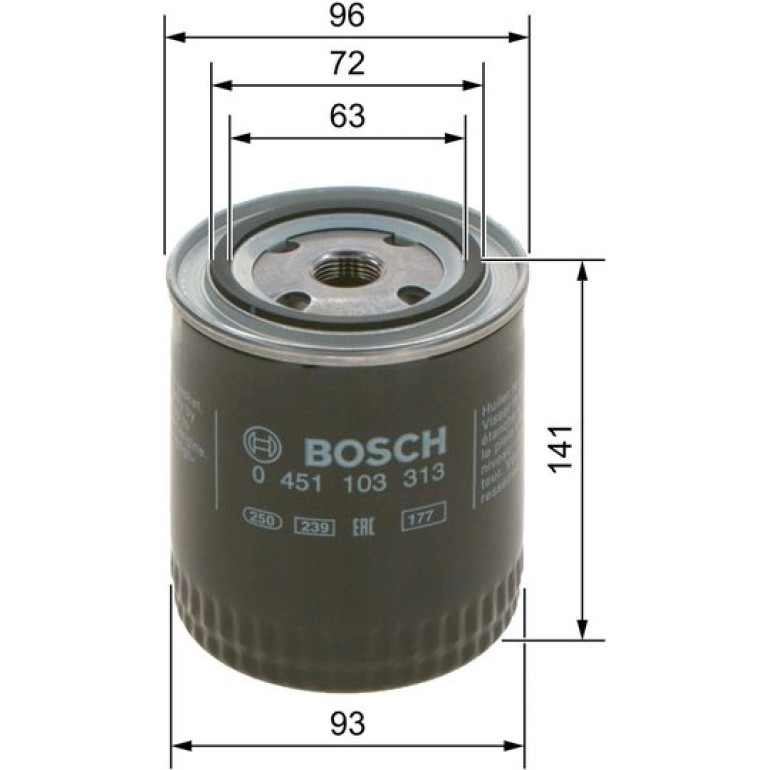 Ölfilter 0 451 103 313