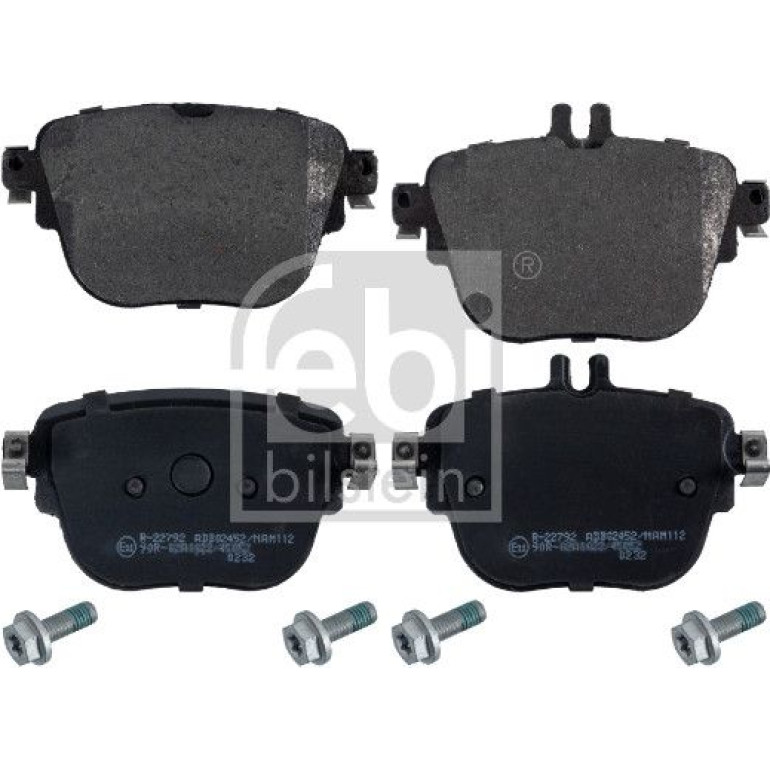 FEBI BILSTEIN Bremsbelagsatz, Scheibenbremse 171001 FEBI BILSTEIN Bremsbelagsatz, Scheibenbremse 171001