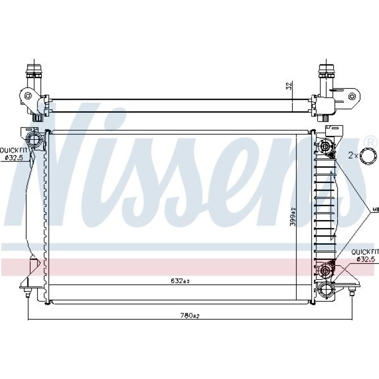 Wasserkühler PKW 60303A Wasserkühler PKW 60303A