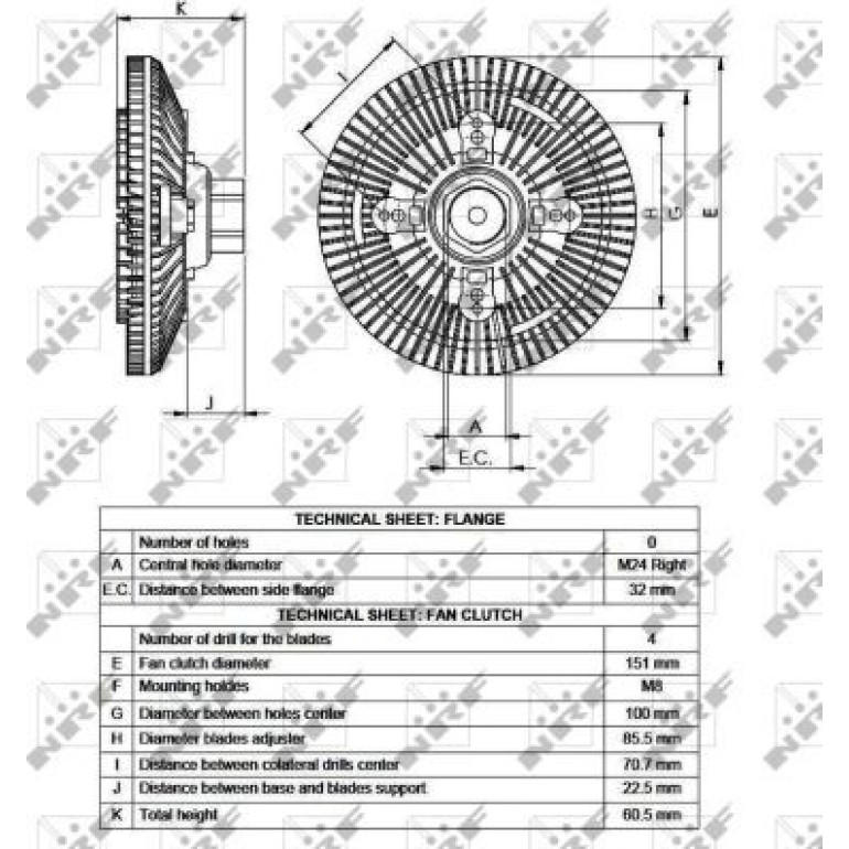 NRF Kühlerlüfterkupplung 49517 NRF Kühlerlüfterkupplung 49517