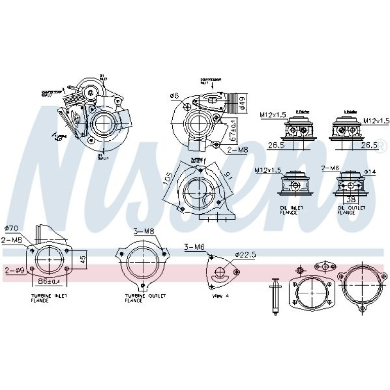 NISSENS Turbolader 93633 NISSENS Turbolader 93633